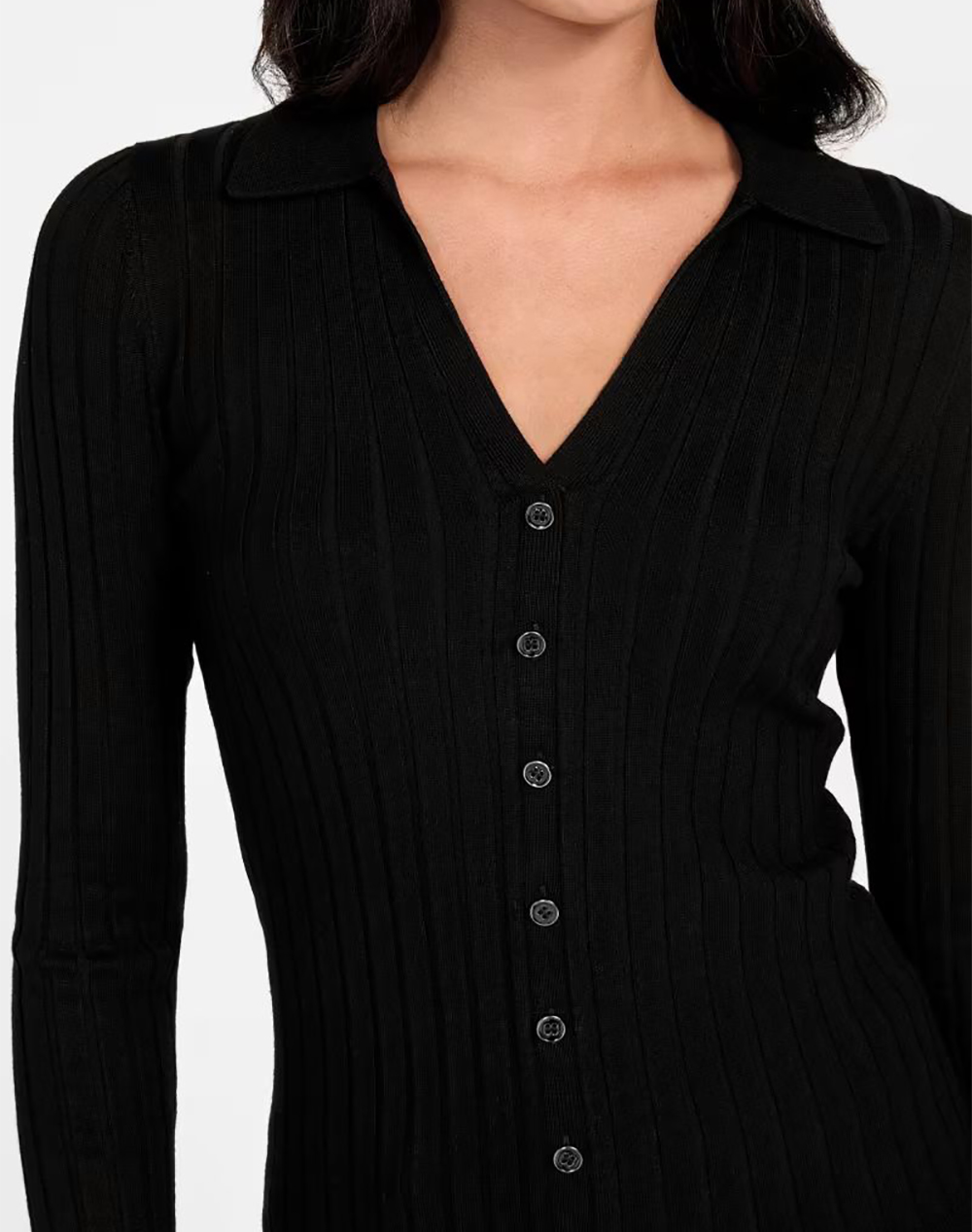 GUESS LS VN RIB MIRANDA SWTR ΠΛΕΚΤΟ ΓΥΝΑΙΚΕΙΟ W5BR51Z2YK2-JBLK Black φωτογραφία