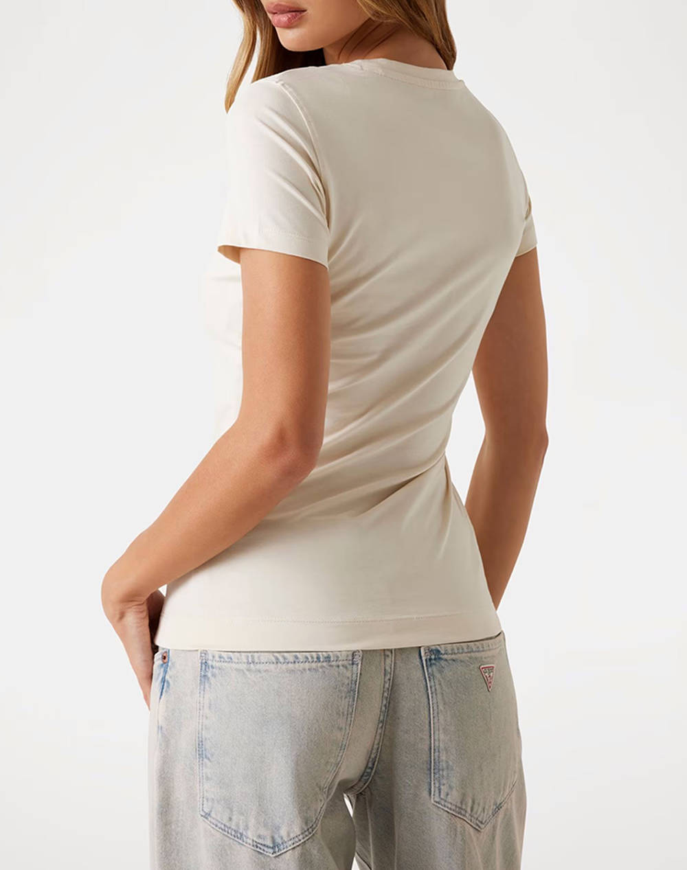 GUESS SS TRIANGLE FLOWERS TEE ΜΠΛΟΥΖΑ ΓΥΝΑΙΚΕΙΟ W5YI08J1314-G1F7 Cream φωτογραφία