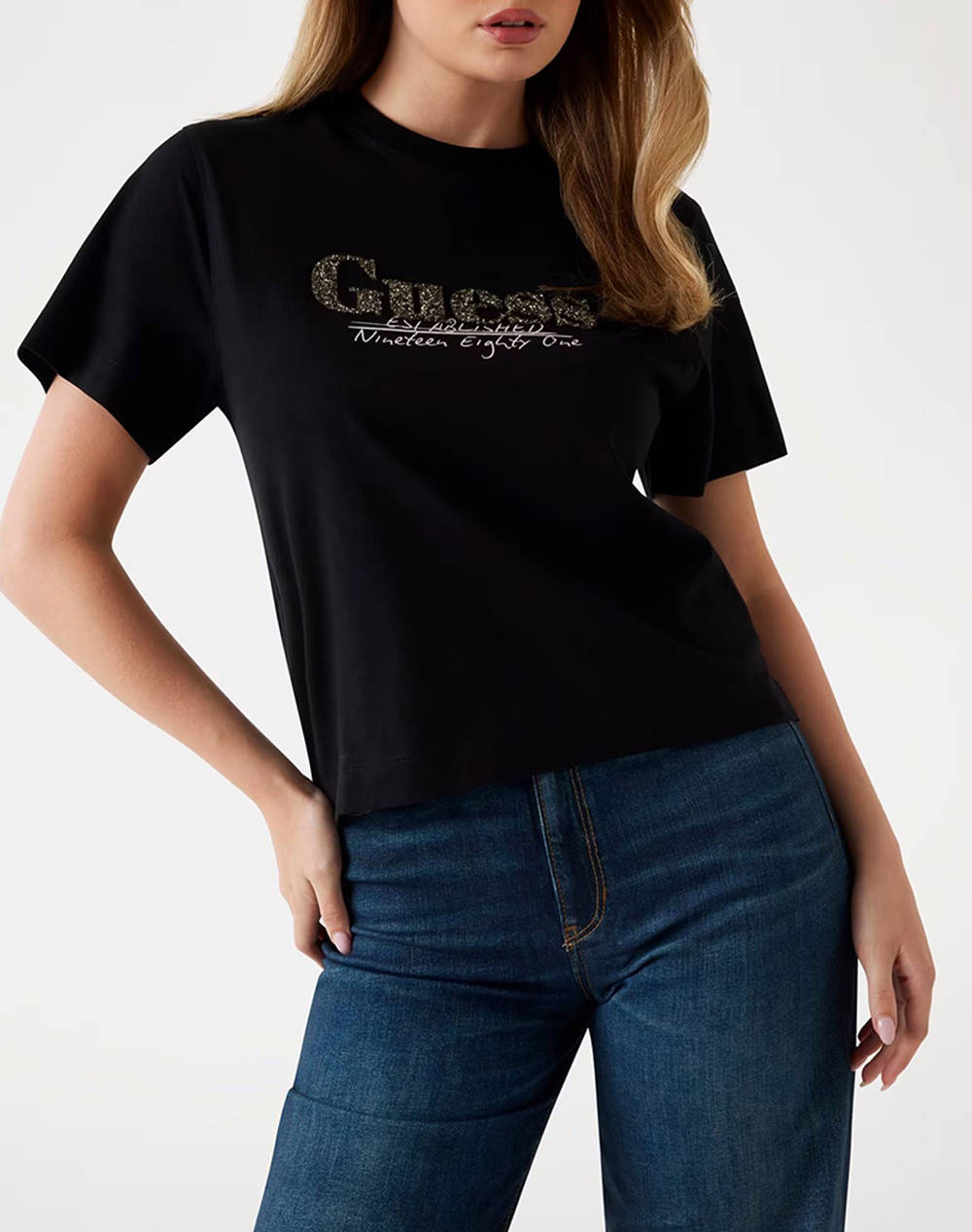 GUESS CN SL GUESS TOUR DATES TEE ΜΠΛΟΥΖΑ ΓΥΝΑΙΚΕΙΟ W5YI07I3Z14-JBLK Black