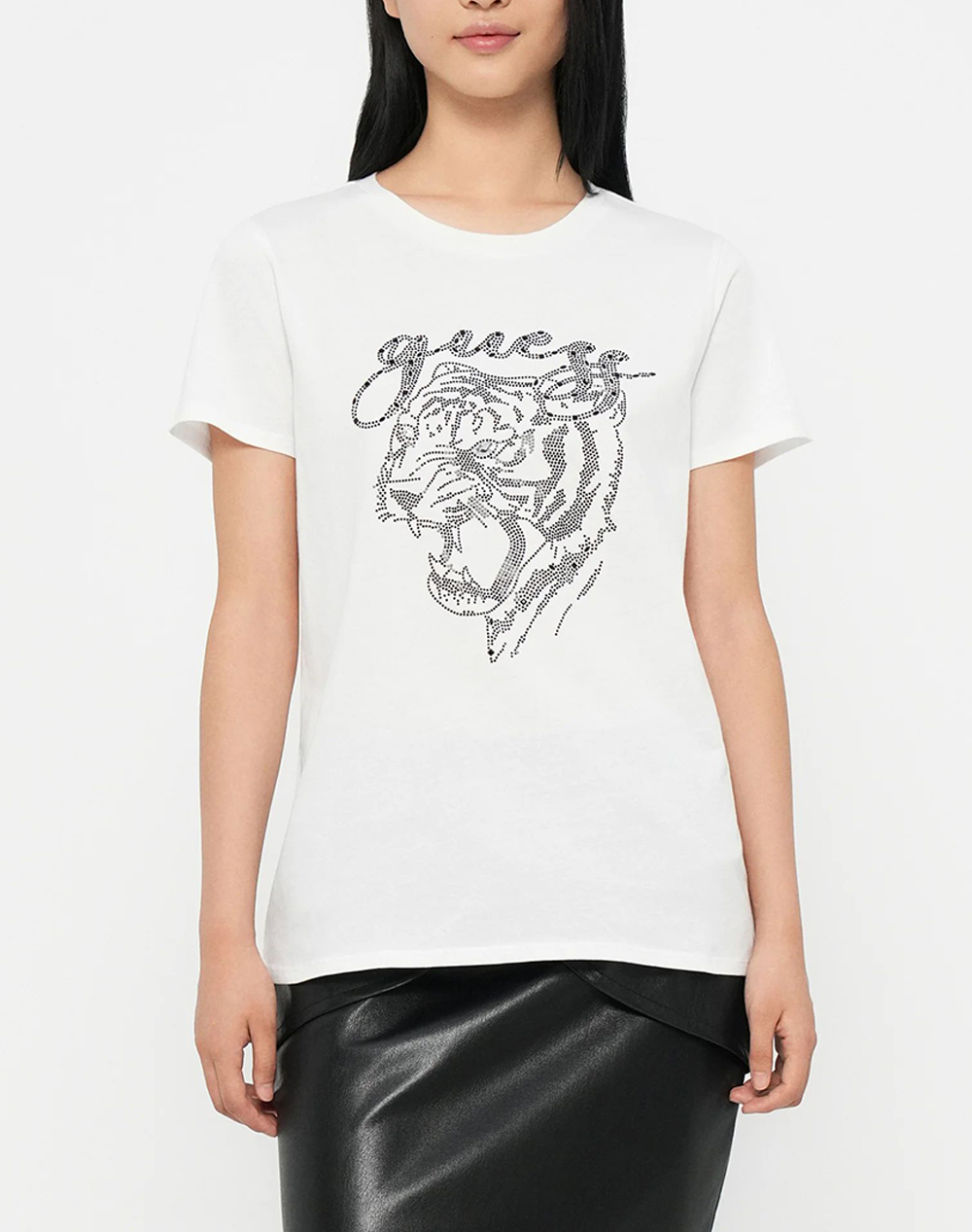 GUESS SS GUESS TIGER FACE EASY TEE ΜΠΛΟΥΖΑ ΓΥΝΑΙΚΕΙΟ W5BI32K9RM1-G011 White