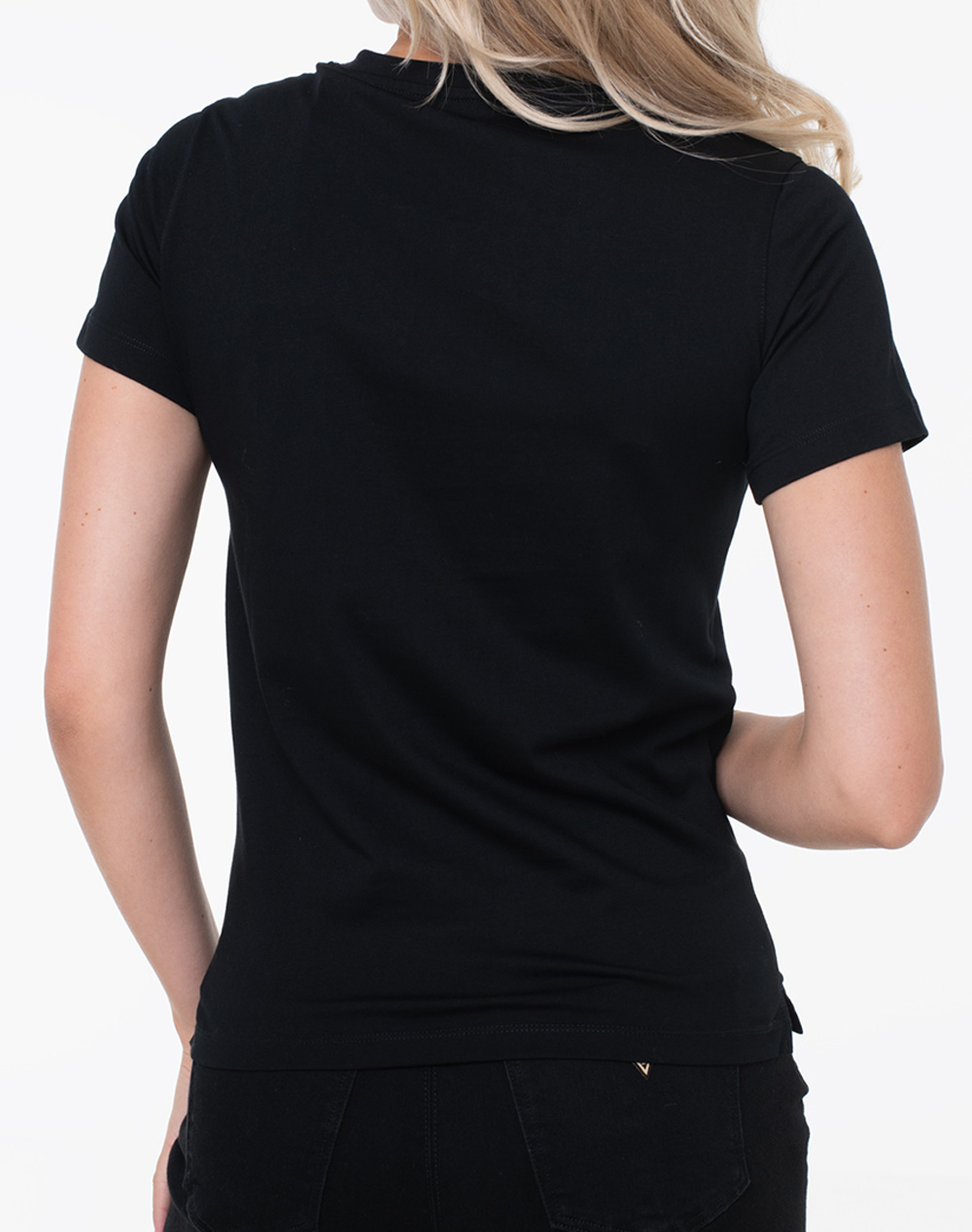 GUESS SS CN KRYSTAL TRIANGLE TEE ΜΠΛΟΥΖΑ ΓΥΝΑΙΚΕΙΟ W5BI18I3Z14-JBLK Black φωτογραφία