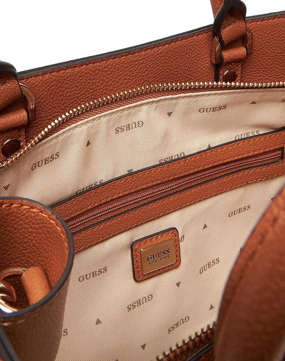 GUESS MERIDIAN II GIRLFRIEND SATCHEL ΤΣΑΝΤΑ ΓΥΝΑΙΚΕΙΟ HWBG6974060-COG Brown φωτογραφία