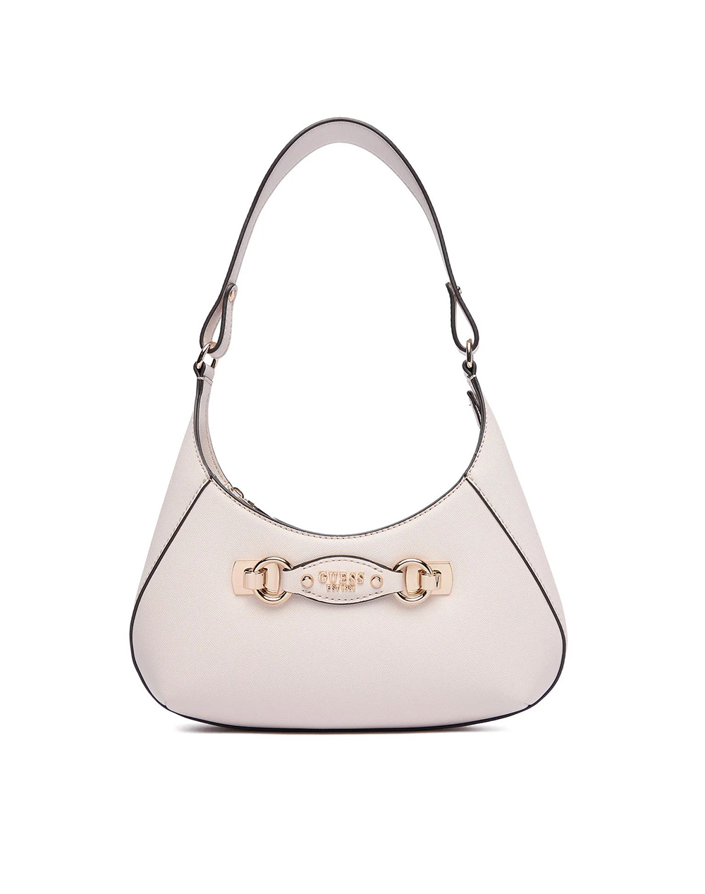 GUESS MIMINA TOP ZIP SHOULDER BAG ΤΣΑΝΤΑ ΓΥΝΑΙΚΕΙΟ HWBG8015180-STO Ecru