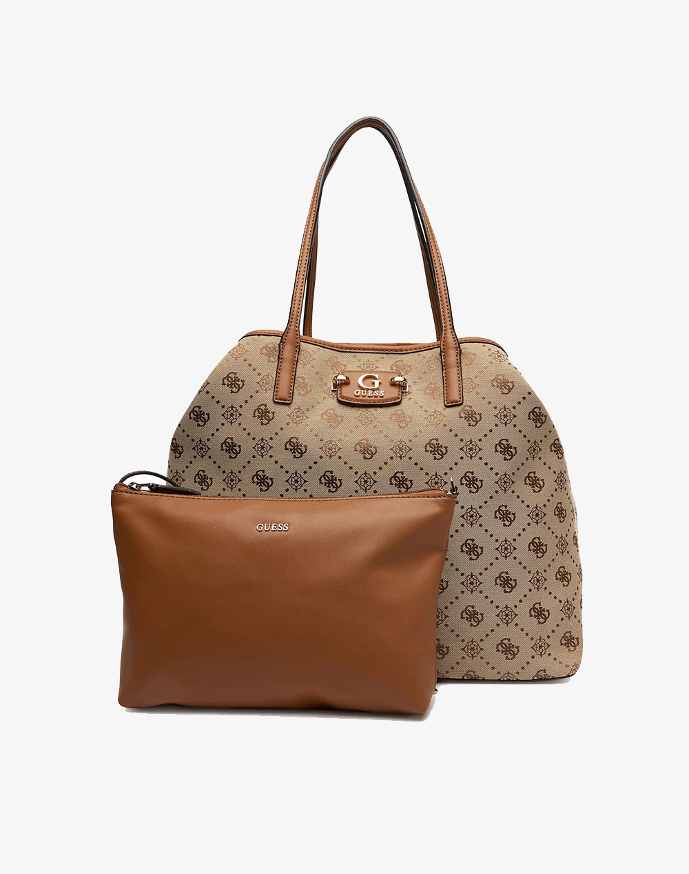 GUESS NEDA LARGE 2 IN 1 TOTE ΤΣΑΝΤΑ ΓΥΝΑΙΚΕΙΟ HWJP9654240-LTL SandyBrown