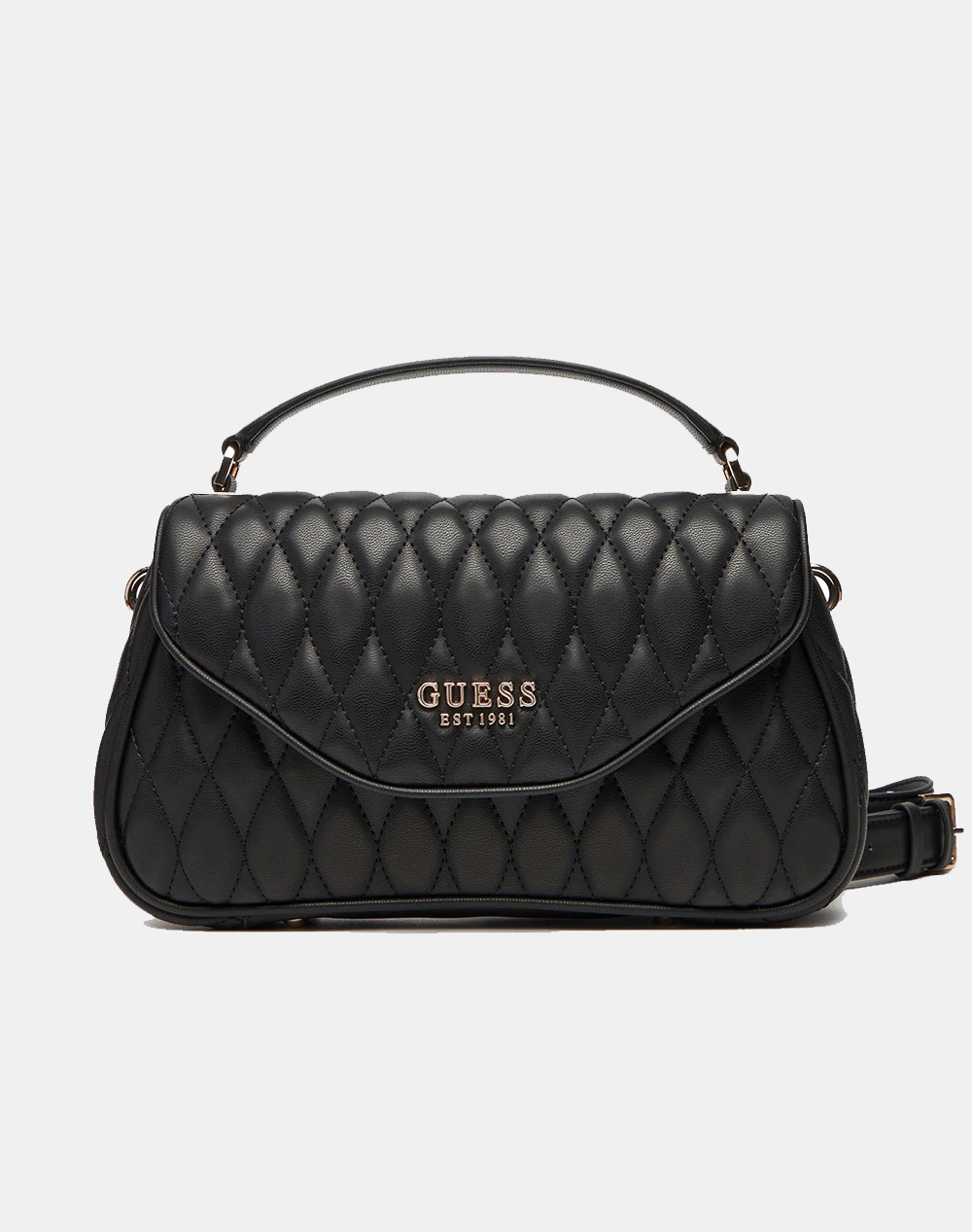 GUESS VALLA TOP HANDLE FLAP ΤΣΑΝΤΑ ΓΥΝΑΙΚΕΙΟ HWQG8122200-BLA Black