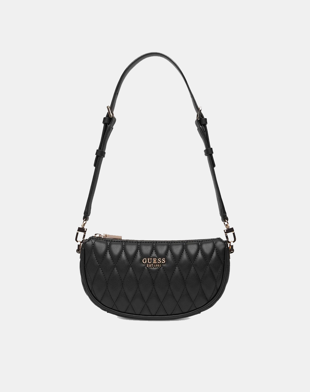 GUESS VALLA MINI TOP ZIP SHLDR BAG ΤΣΑΝΤΑ ΓΥΝΑΙΚΕΙΟ HWQG8122720-BLA Black
