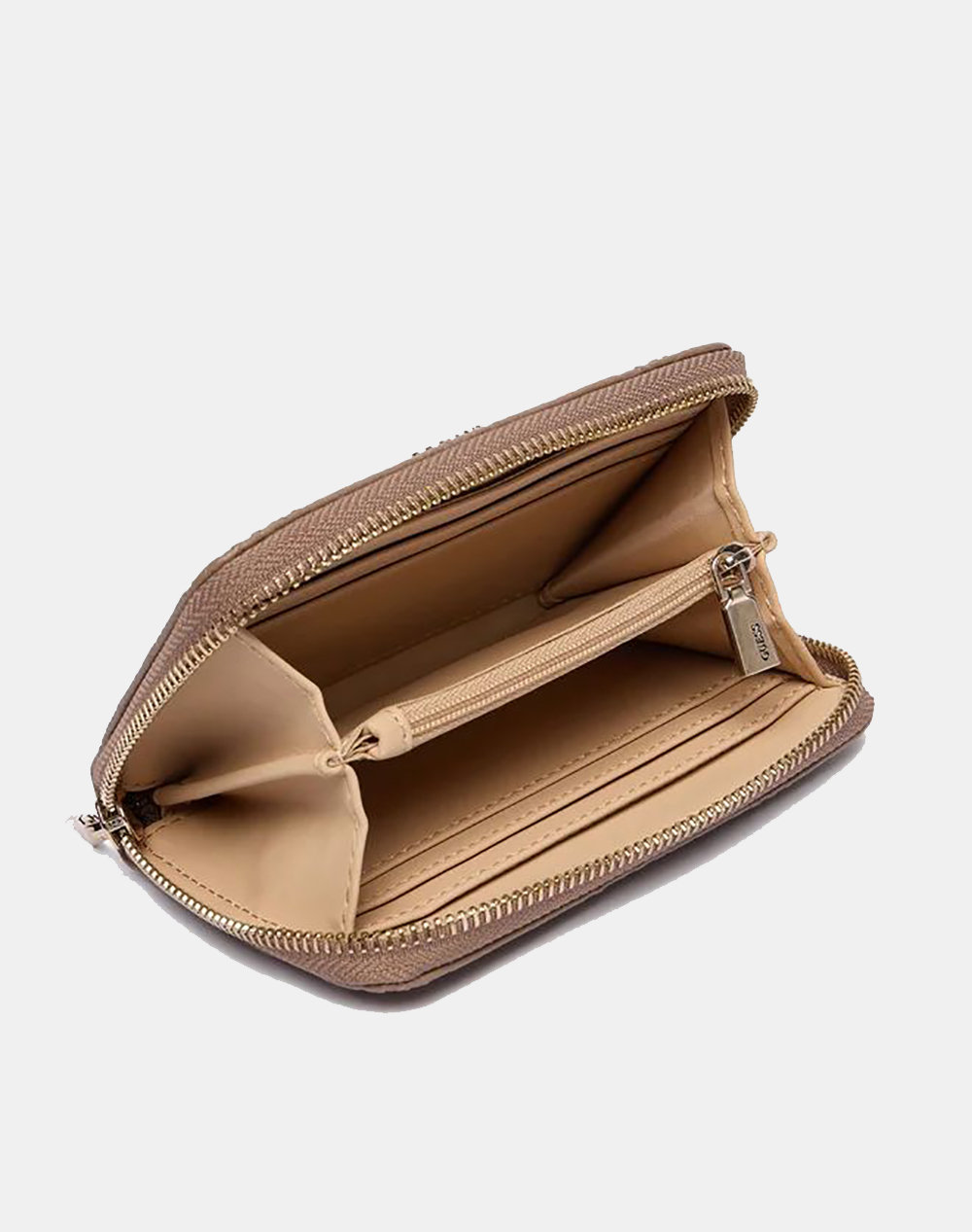 GUESS CRESIDIA II SLG MED ZIP AROUND ΠΟΡΤΟΦΟΛΙ ΓΥΝΑΙΚΕΙΟ SWPD9888140-DKO SandyBrown φωτογραφία