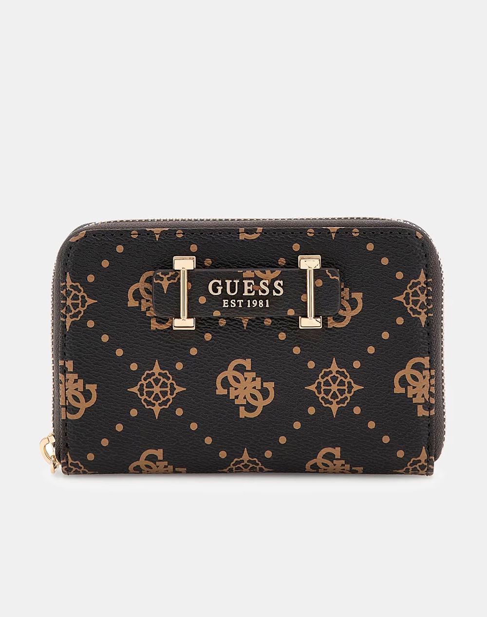 GUESS GUESS SILIA SLG MEDIUM ZIP AROUND ΠΟΡΤΟΦΟΛΙ ΓΥΝΑΙΚΕΙΟ SWGP9890140-ESL DarkBrown