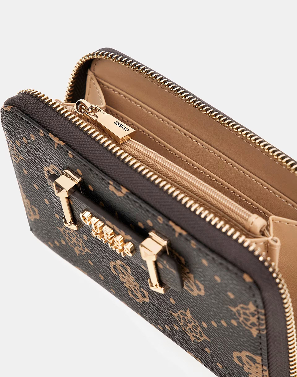 GUESS SILIA SLG MEDIUM ZIP AROUND ΠΟΡΤΟΦΟΛΙ ΓΥΝΑΙΚΕΙΟ SWGP9890140-ESL DarkBrown φωτογραφία