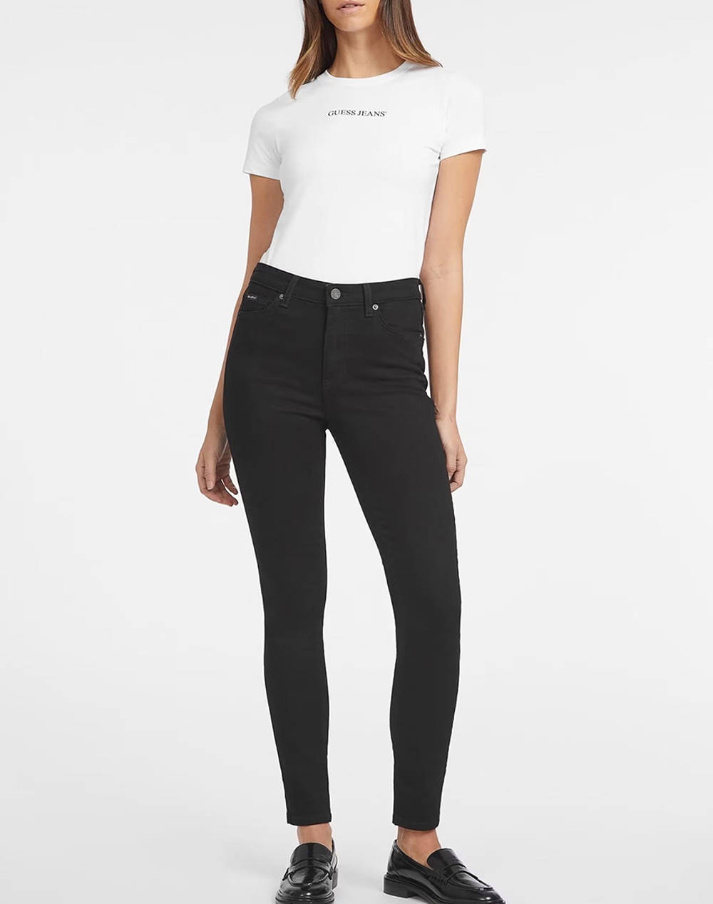 GUESS JEANS GJ G05 HIGH RISE SKI - ECO RECY CO HAJAR SS BLACK ΠΑΝΤΕΛΟΝΙ ΓΥΝΑΙΚΕΙΟ W4YA92D5DL1-BL4O Black φωτογραφία