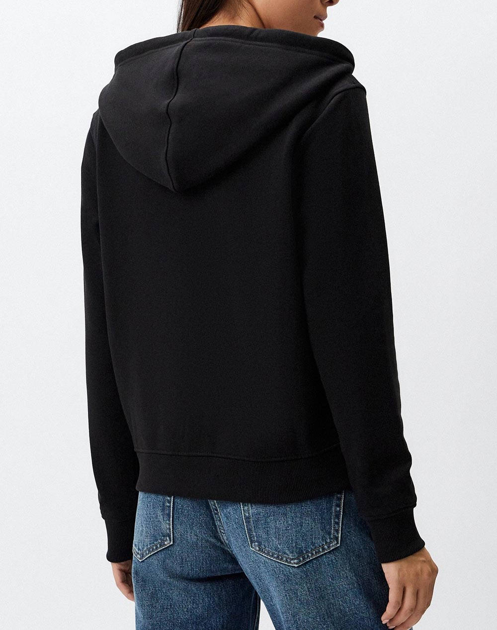 GUESS JEANS GJ ZIP HOOD REG MINI TRI SWEAT ΦΟΥΤΕΡ ΓΥΝΑΙΚΕΙΟ W4YQ03KC811-JBLK Black φωτογραφία