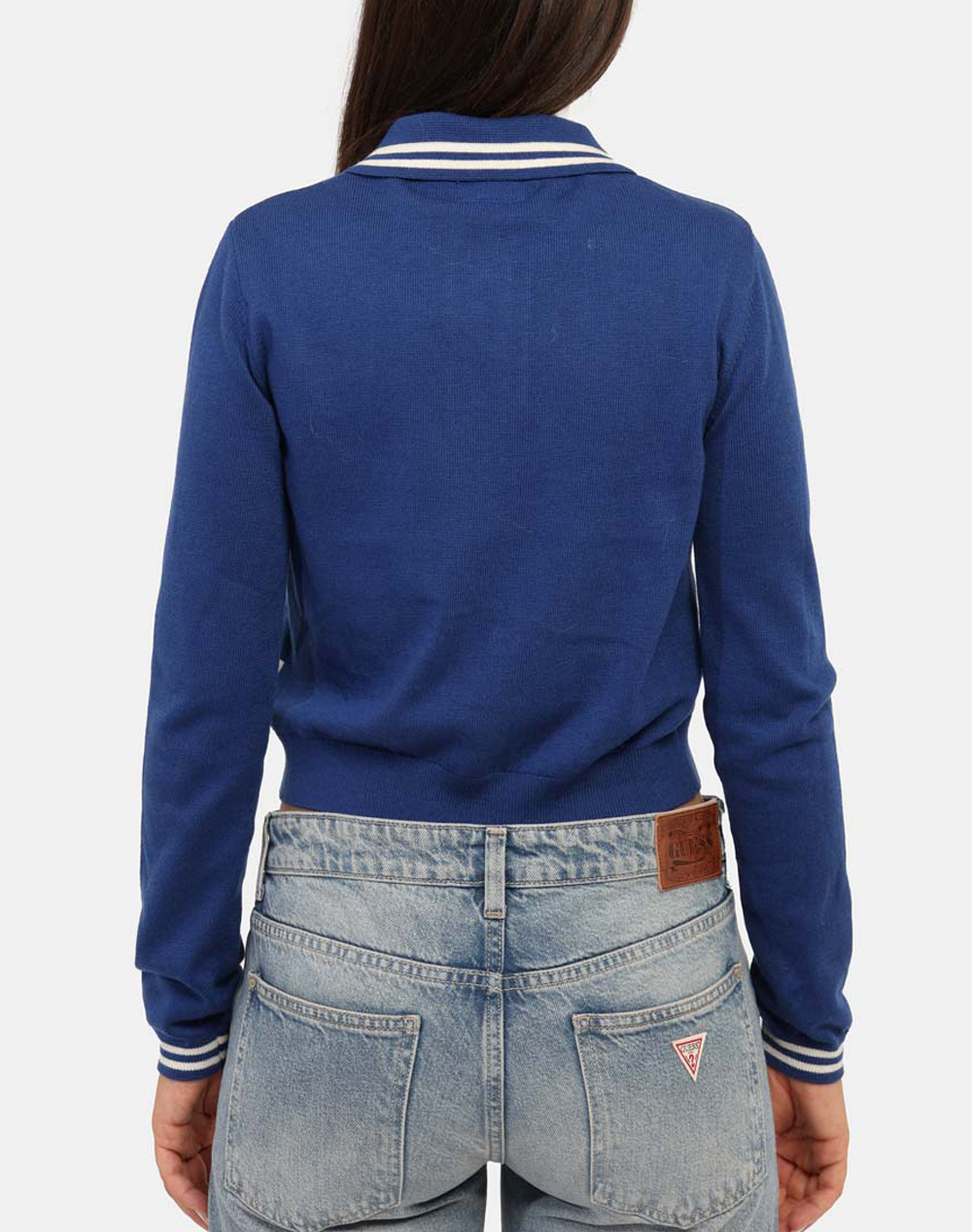 GUESS JEANS GJ LS POLO GUESS J EMB SWTR ΖΑΚΕΤΑ ΓΥΝΑΙΚΕΙΟ W5YR32Z3HO2-G7L5 Blue φωτογραφία