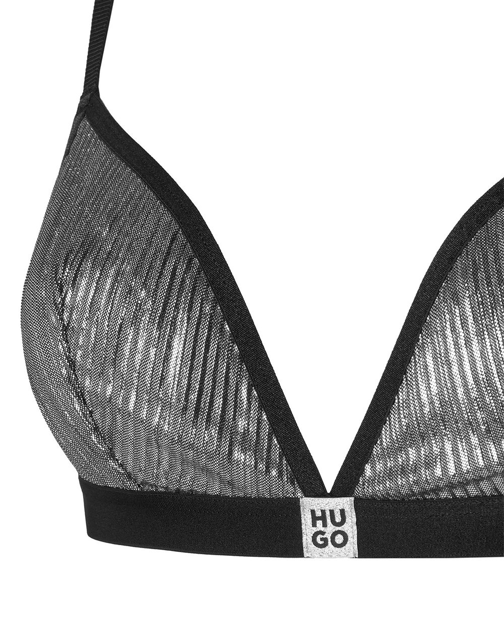 HUGO TRIANGLE PLISSE'' 10274920 01 50549909-040 MetallicSilver φωτογραφία