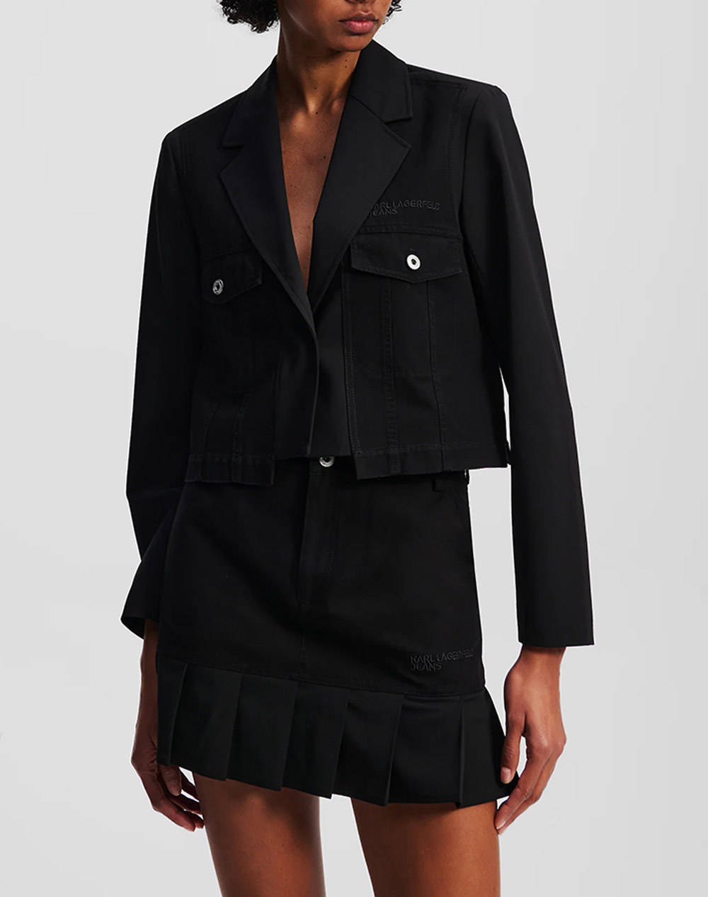 KARL LAGERFELD JEANS KARL LAGERFELD JEANS KLJ UTILITY BLAZER A3W14019-999 Black