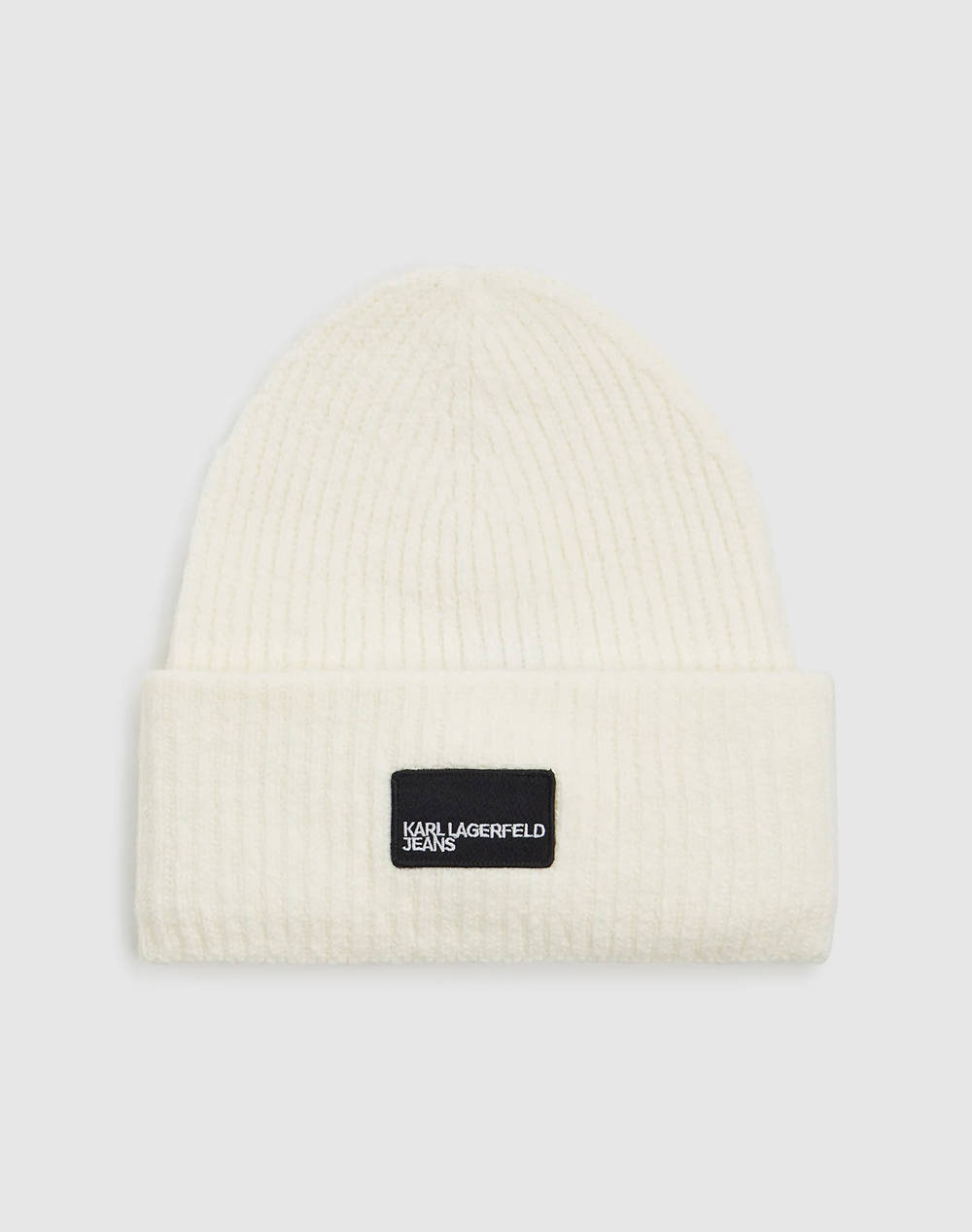 KARL LAGERFELD JEANS KARL LAGERFELD JEANS KLJ PATCH LONG BEANIE A4W33079-110 OffWhite