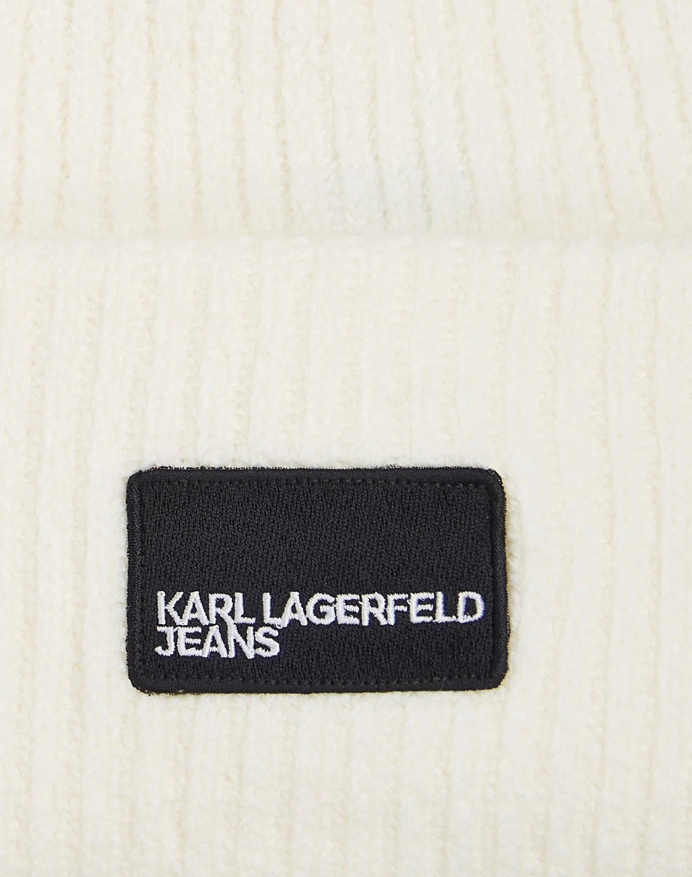 KARL LAGERFELD JEANS KLJ PATCH LONG BEANIE A4W33079-110 OffWhite φωτογραφία