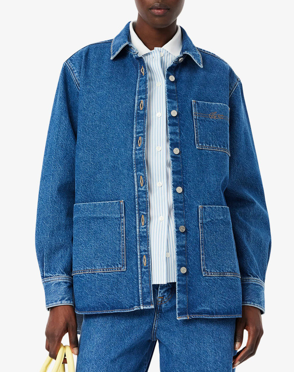 LACOSTE LACOSTE ΜΠΟΥΦΑΝ PARKAS & BLOUSONS 3BF2125-36L DenimBlue