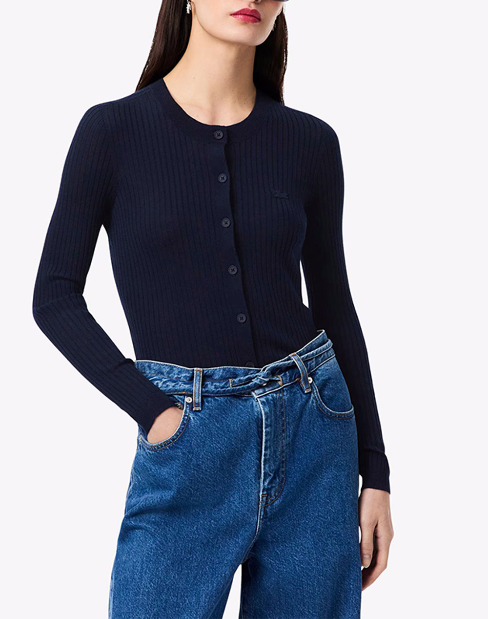 LACOSTE ΠΟΥΛΟΒΕΡ ΜΜ 3AF4141-166 NavyBlue