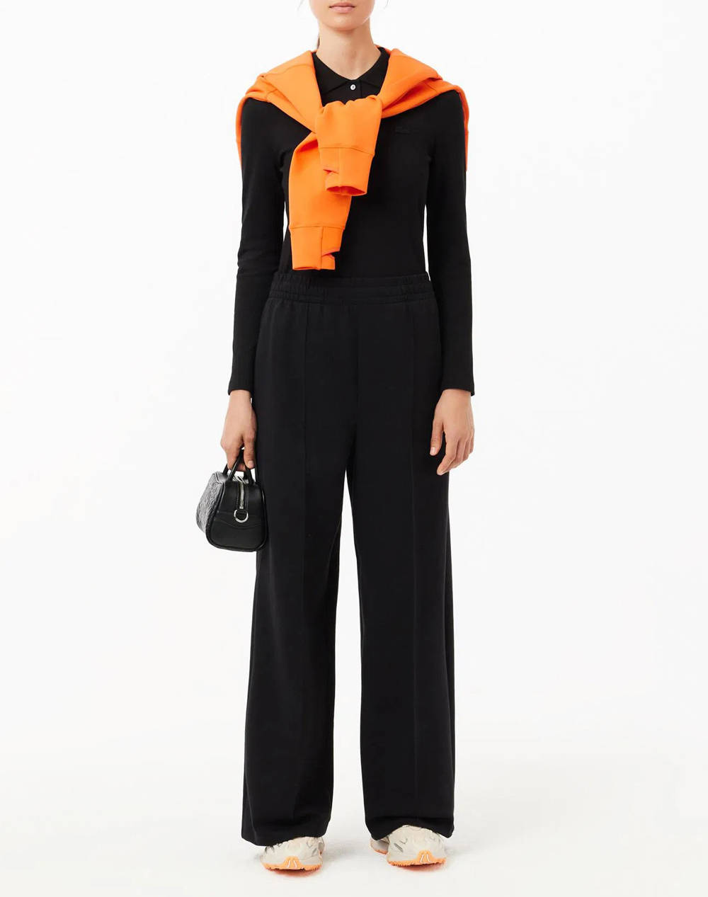 LACOSTE ΜΠΛΟΥΖΑ ΜΜ LONG SLEEVED RIBBED COLLAR SHIRT 3PF5464-031 Black φωτογραφία