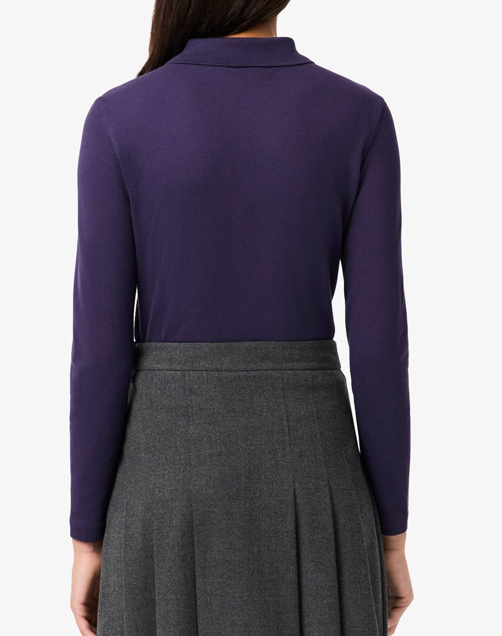 LACOSTE ΜΠΛΟΥΖΑ ΜΜ LONG SLEEVED RIBBED COLLAR SHIRT 3PF5464-ZSV Purple φωτογραφία