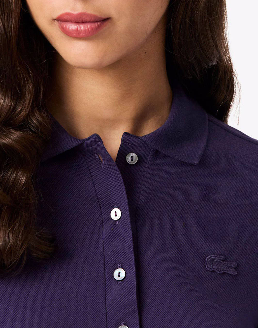 LACOSTE ΜΠΛΟΥΖΑ ΜΜ LONG SLEEVED RIBBED COLLAR SHIRT 3PF5464-ZSV Purple φωτογραφία