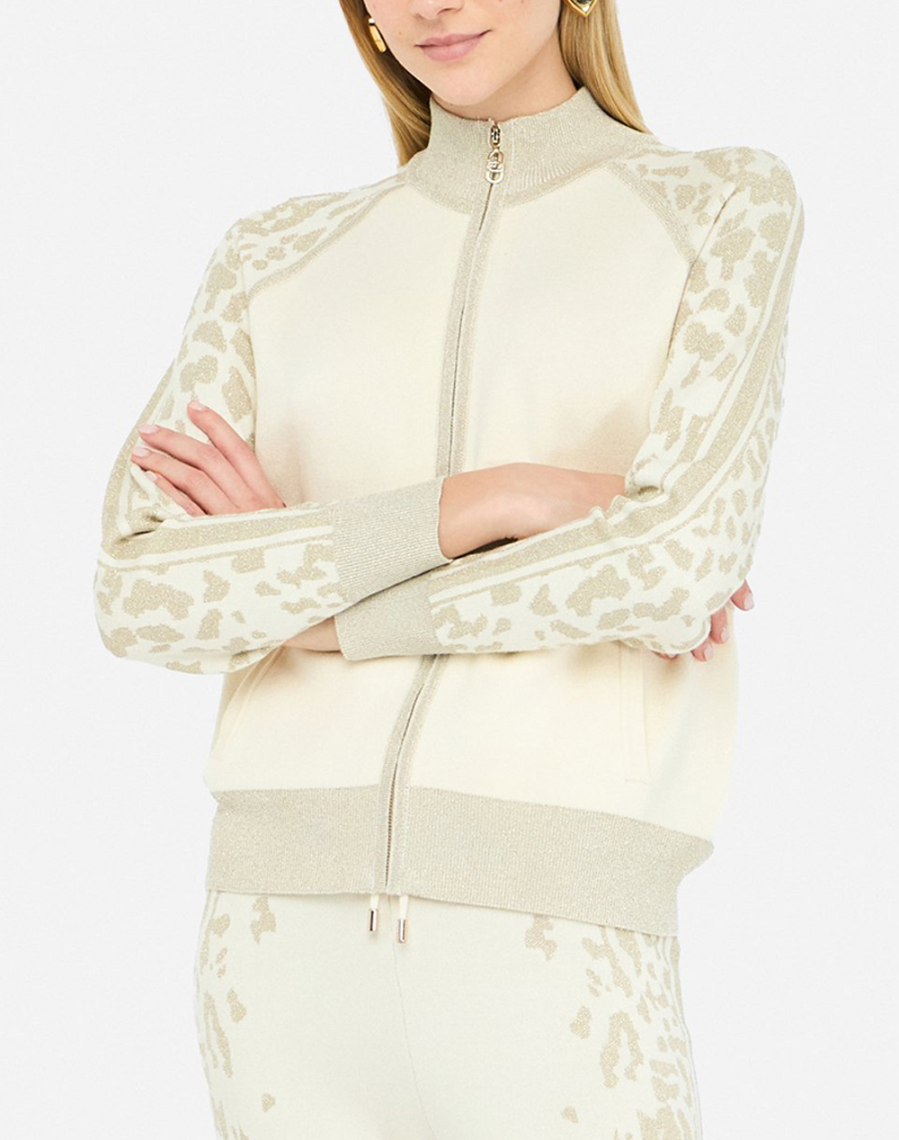 LIU JO LIU JO SPORT_TF5M19_ECS MAGLIA ZIPPATA M/L ΜΠΛΟΥΖΑ ΓΥΝΑΙΚΕΙΟ TF5171MS49I-A4351 Cream