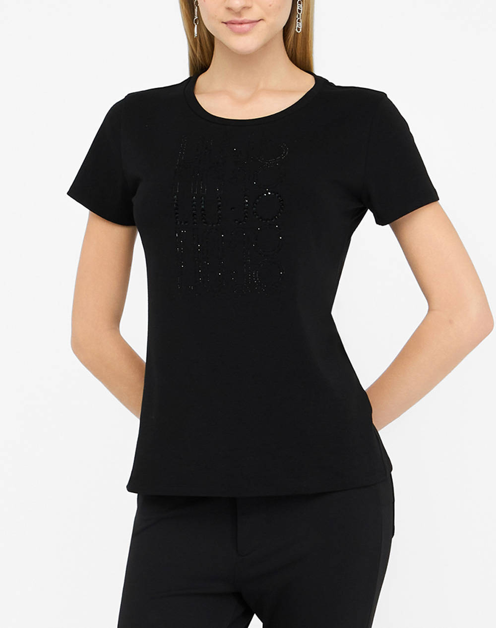 LIU JO SPORT_TF5J30_ECS T-SHIRT M/C ΜΠΛΟΥΖΑ ΓΥΝΑΙΚΕΙΟ TF5166JS003-T9503 Black