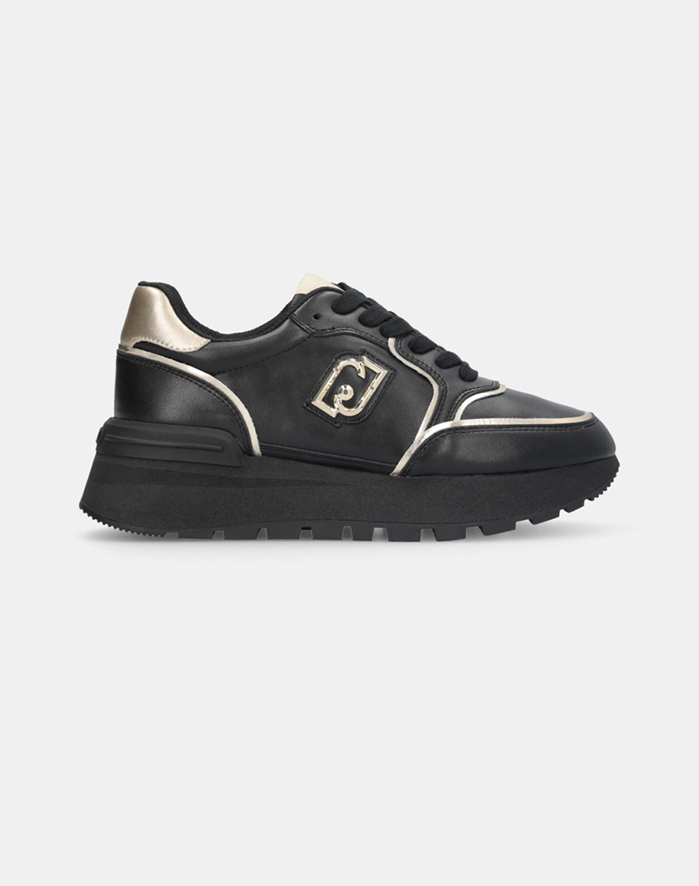 LIU JO SPORT AMAZING 25 - SNEAKER CALF LEATHER ΠΑΠΟΥΤΣΙ ΓΥΝΑΙΚΕΙΟ BF5049PX026-S1189 Black