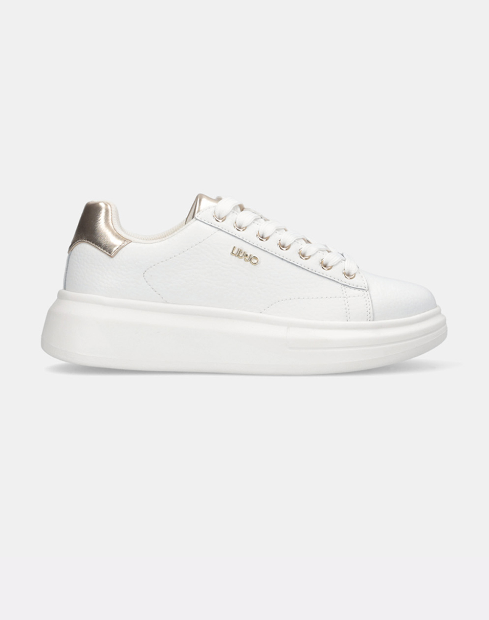 LIU JO SPORT BABOL 01 - SNEAKER TUMBLED LEATHER ΠΑΠΟΥΤΣΙ ΓΥΝΑΙΚΕΙΟ BF5059PX748-S1052 White