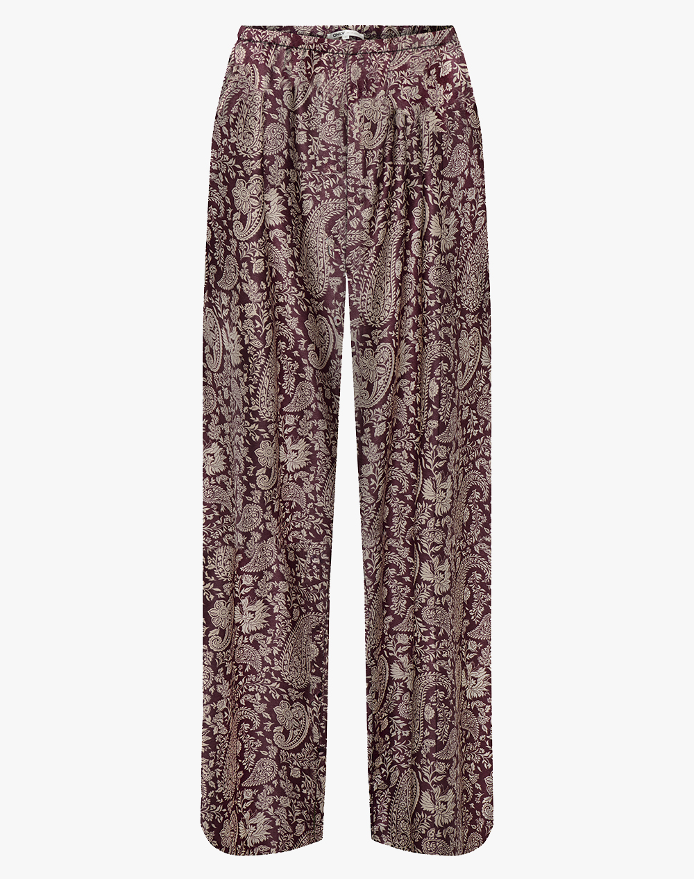 ONLY ONLJANE LIFE ELISE MW PANT WVN 15364443-Decadent ChocolateWhisperpaisley Mixed