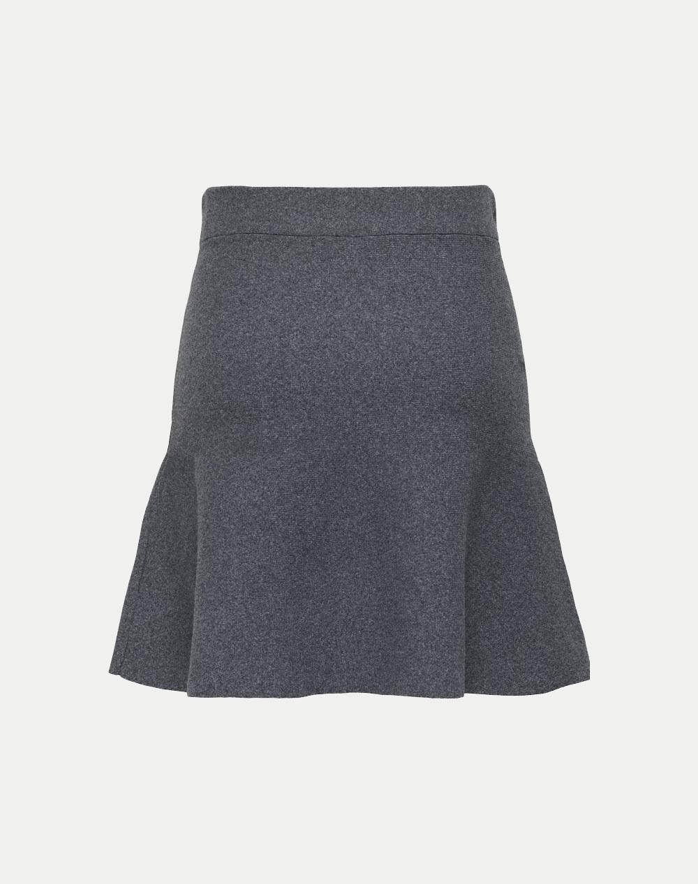ONLY ONLAMA LIFE SKATER SKIRT CC KNT 15350442-Medium Grey Melange Gray φωτογραφία