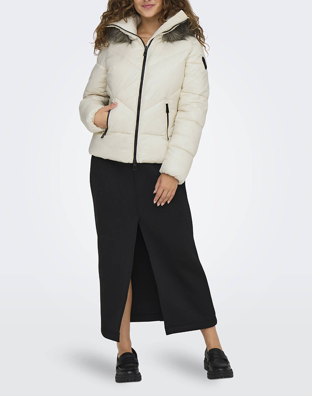 ONLY ONLFEVER SHORT PUFFER LIFE CC OTW 15322003-Birch Ecru φωτογραφία