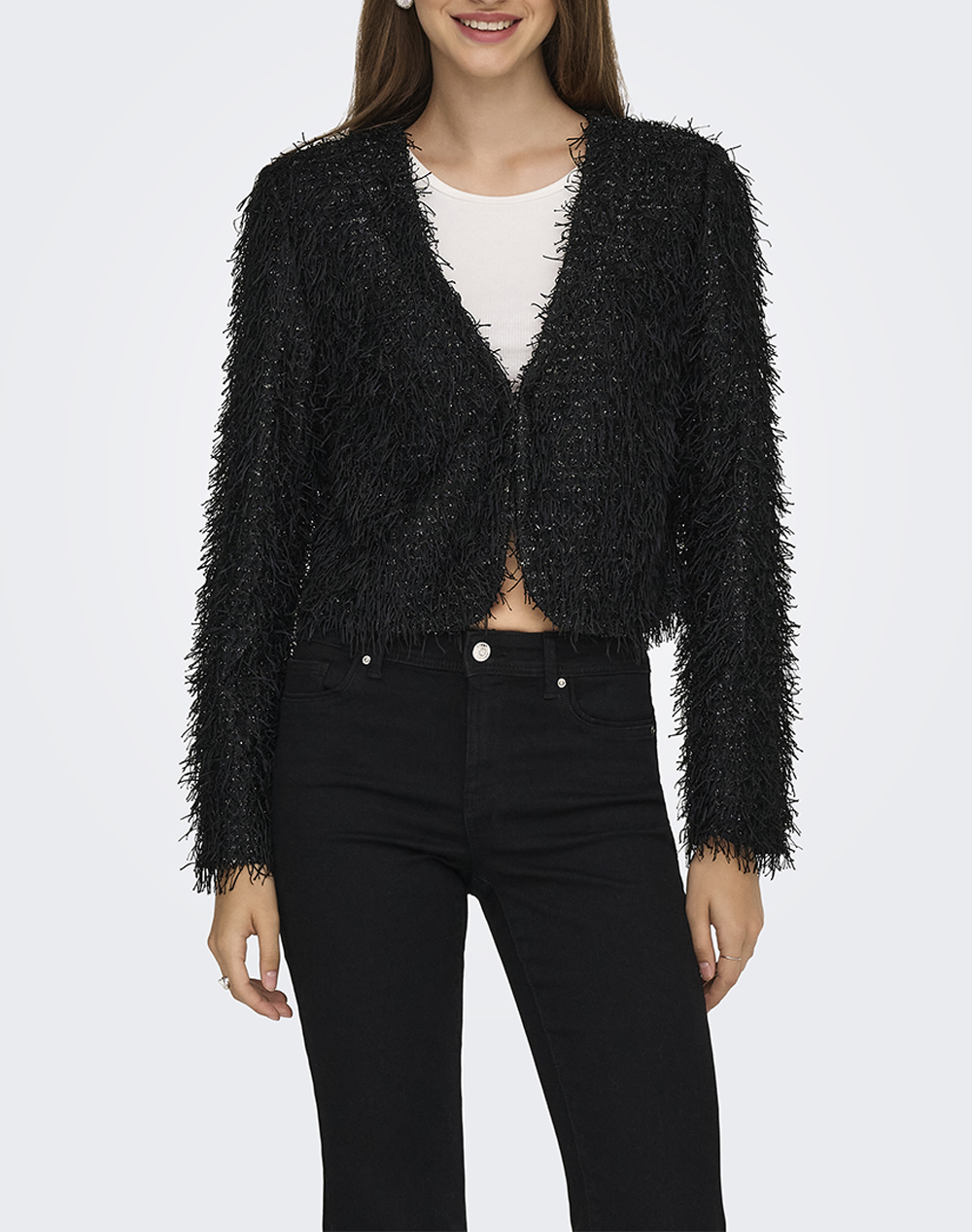 ONLY ONLLISE SHORT JACKET OTW 15360581-BLACK Black