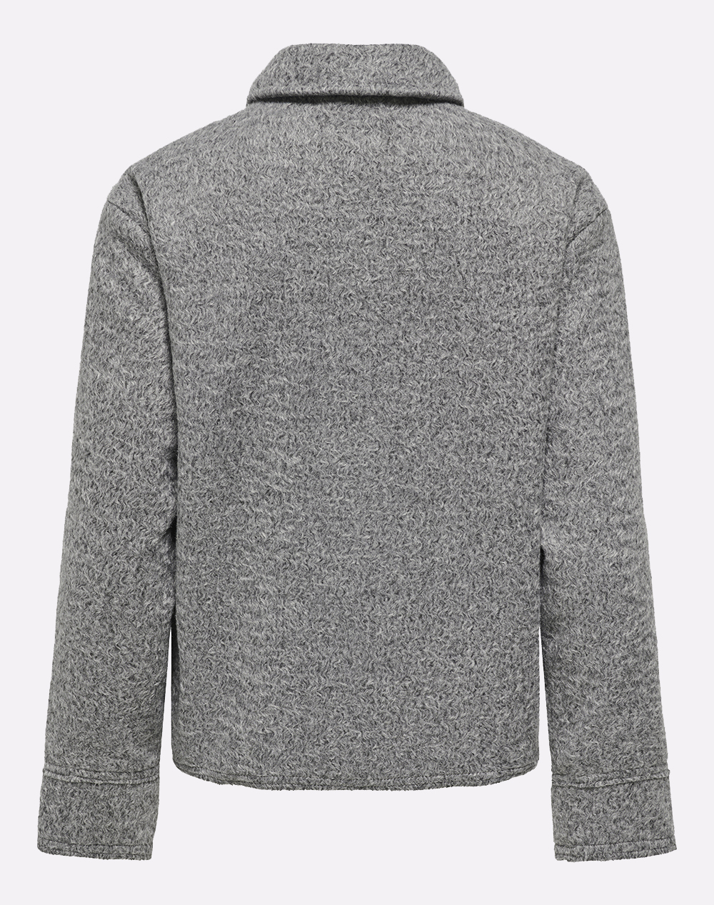 ONLY ONLY ONLSANNE BOUCLE SHORT JACKET BF OTW 15358870-Medium Grey Melange Gray - 2