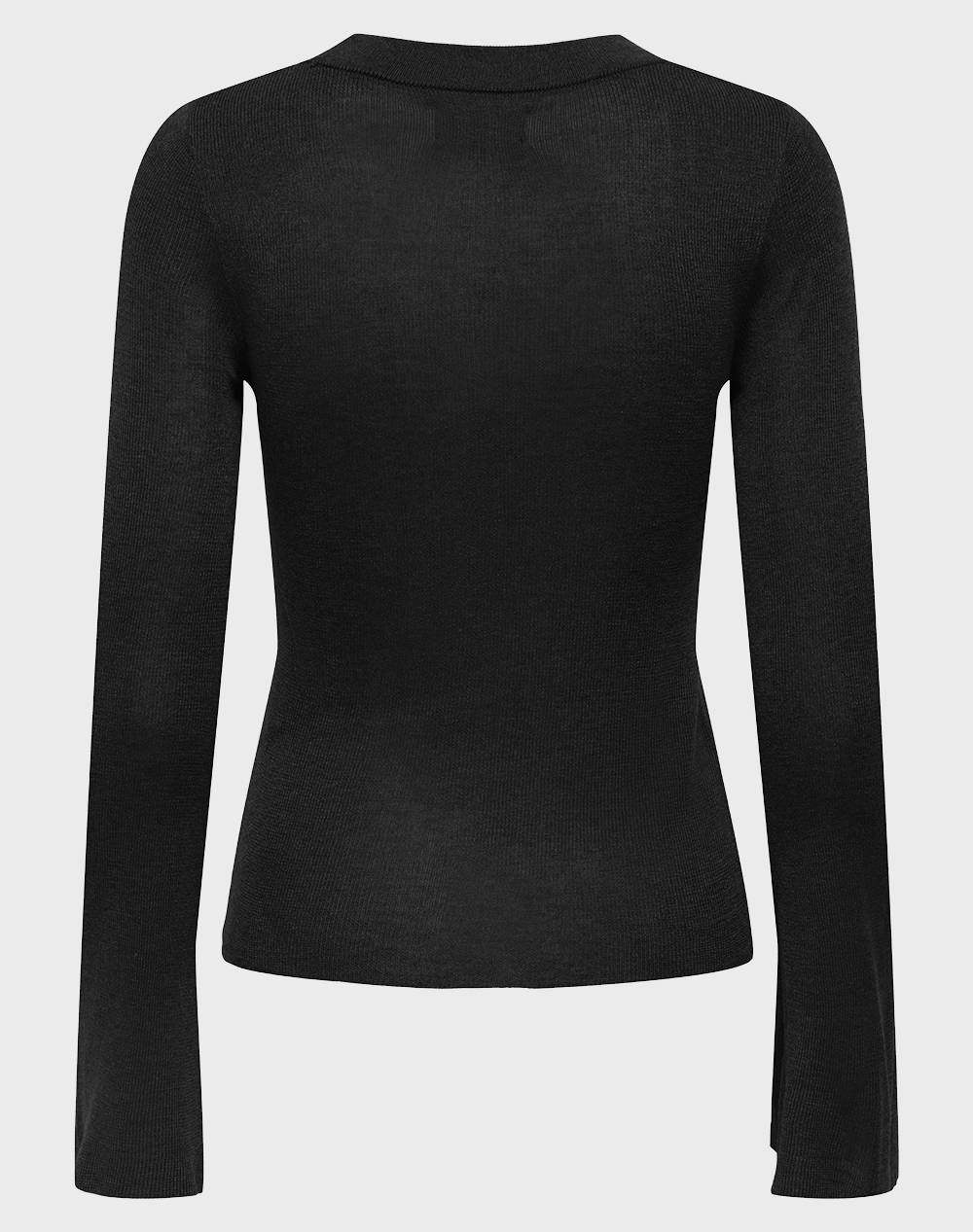 ONLY ONLTARA LS RIB O-NECK CC KNT 15350696-BLACK Black φωτογραφία