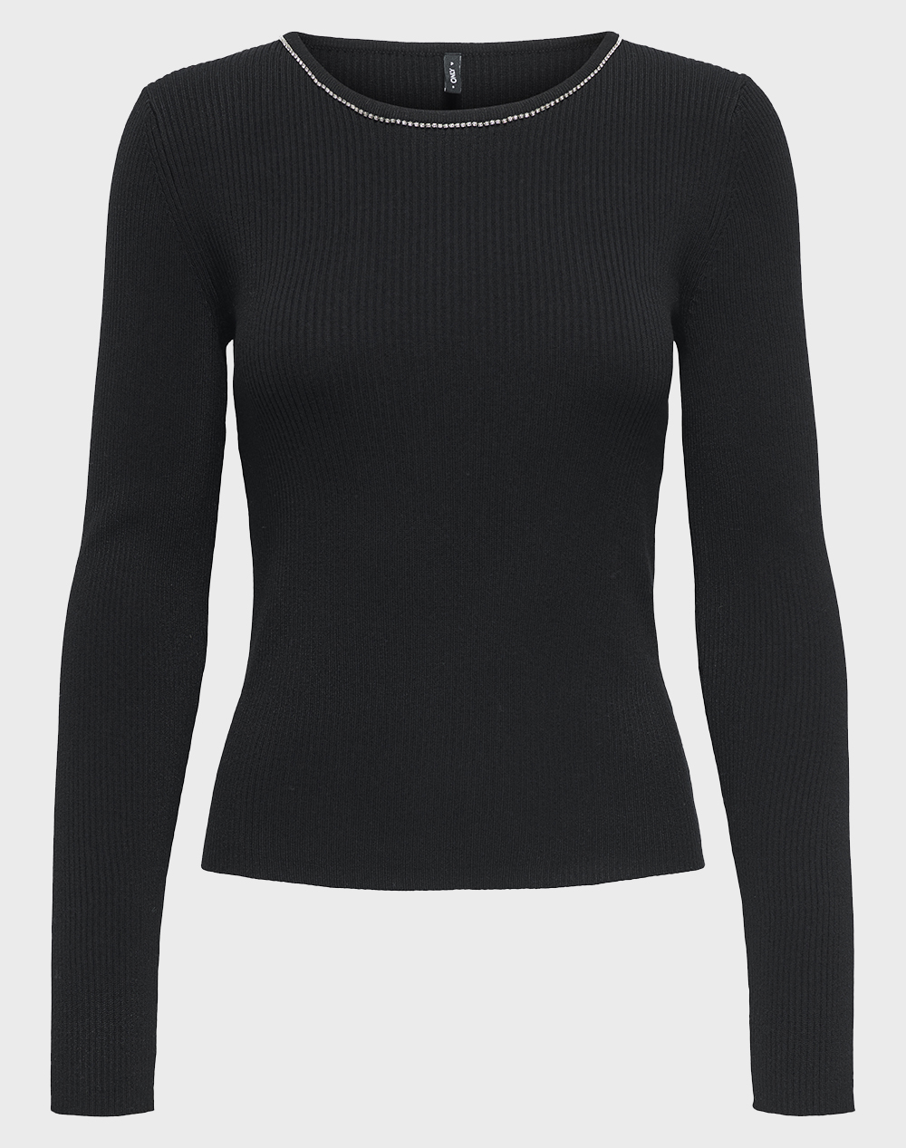 ONLY ONLEMMA LS BLING O-NECK KNT 15361913-BlackSilver Bling Black