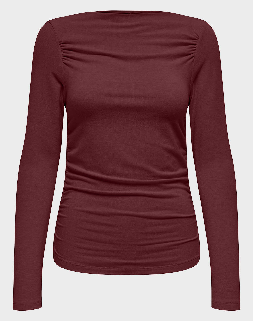 ONLY ONLY ONLGLAMOUR L/S WATERFALL TOP BOX CC JRS 15352862-Cabernet Bordeux