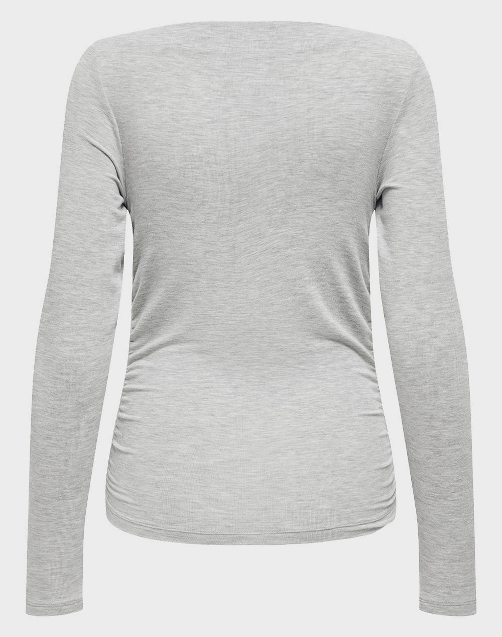 ONLY ONLGLAMOUR L/S WATERFALL TOP BOX CC JRS 15352862-Light Grey Melange LightGray φωτογραφία