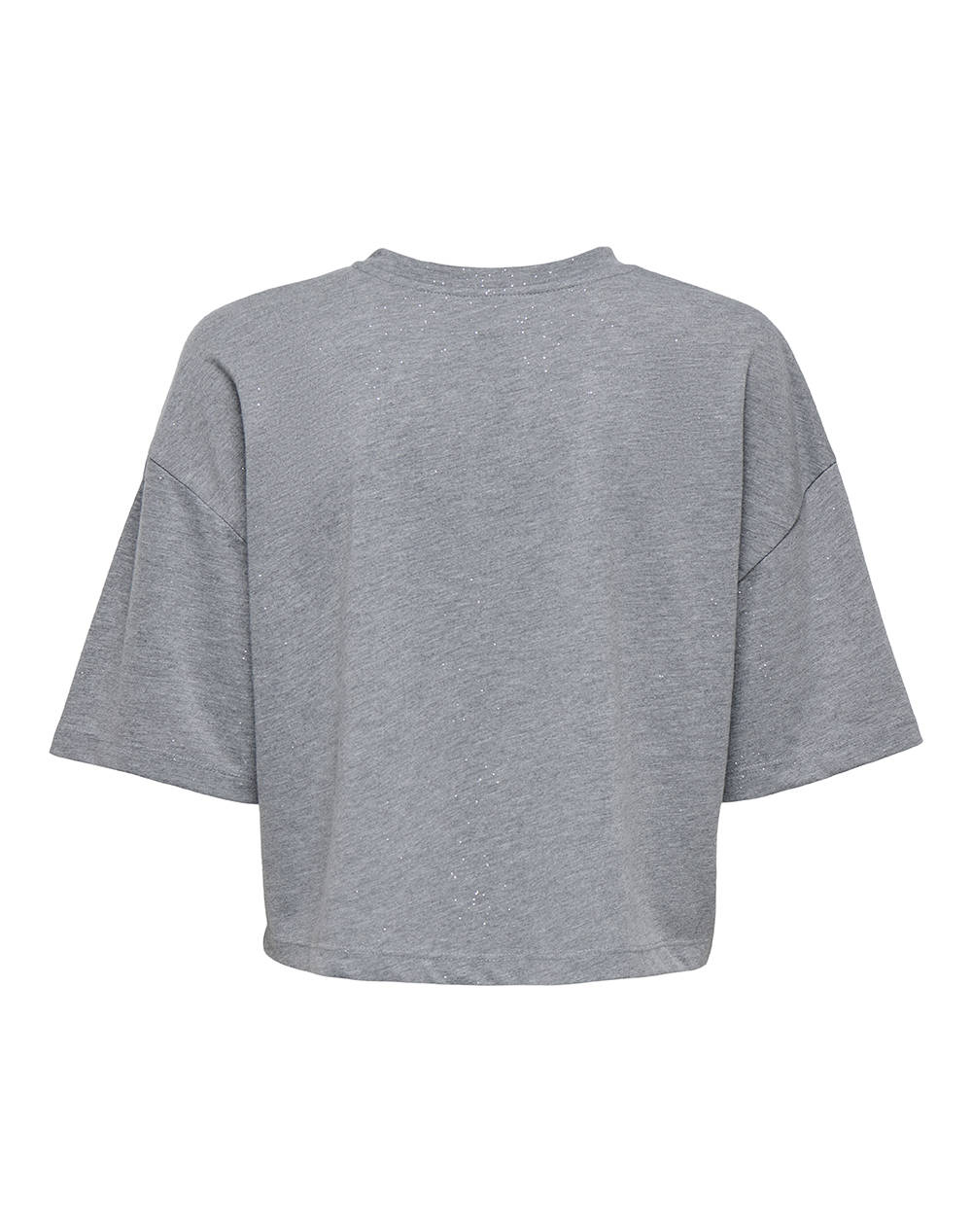 ONLY ONLMELLE S/S GLITTER TOP JRS 15354907-SilverSilverfoil LightGray φωτογραφία