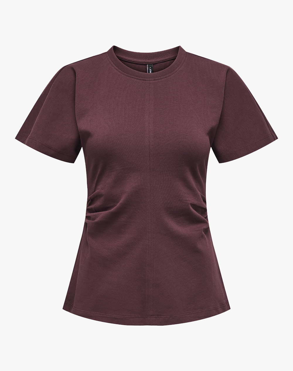 ONLY ONLY ONLMARIE S/S RUCHING TOP JRS NOOS 15365258-Decadent Chocolate Mixed