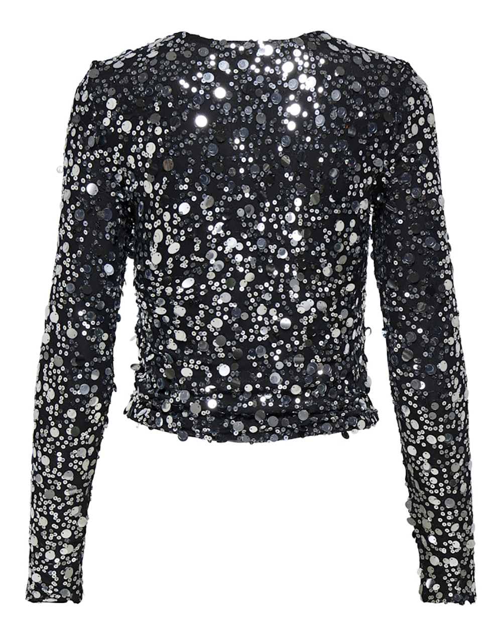 ONLY ONLY ONLCATINA LS SEQUINS TOP WVN 15358382-SILVER MetallicSilver - 2