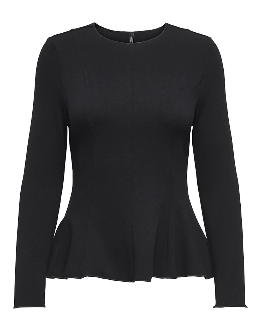 Only Onlkenya L S Peplum Top Jrs Noos 15363861-Black Black Γυναικεία ρούχα μπλούζες Τοπ Κορμακια Politikos Shop Πολιτικός