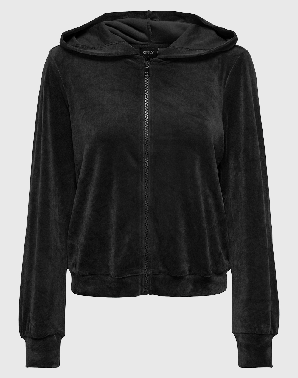 ONLY ONLREBEL L/S ZIP HOOD SWT 15299670-BLACK Black
