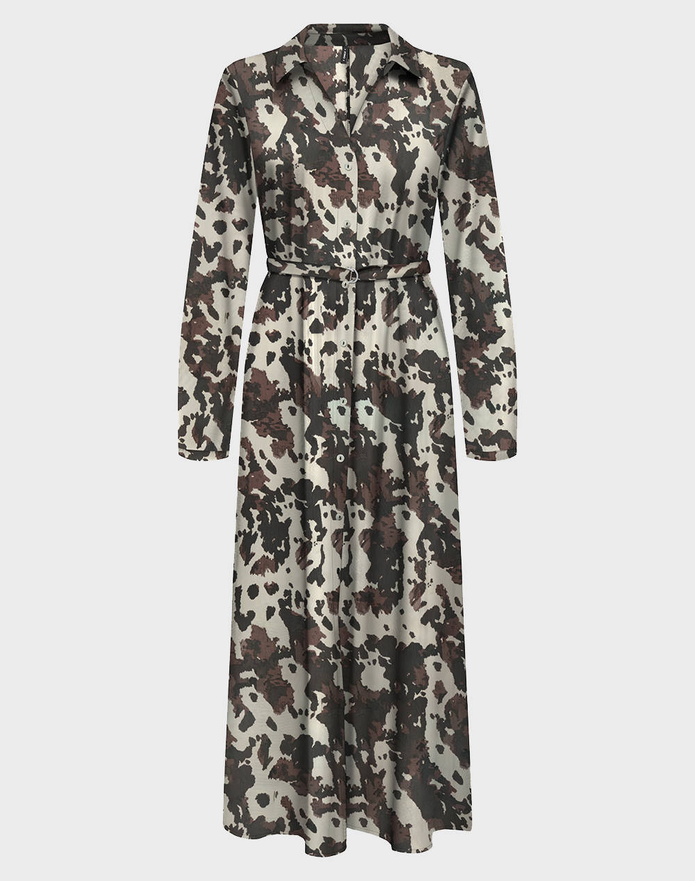ONLY ONLNOVA LIFE ELITE L/S RENNA LONG DRESS 15357404-Chocolate Lab711Wildcowhide Mixed