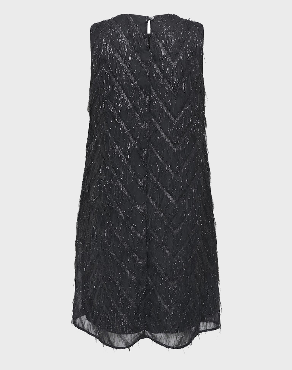 ONLY ONLY ONLFAYE LIFE SL FEATHER DRESS WVN 15358411-BLACK Black - 2