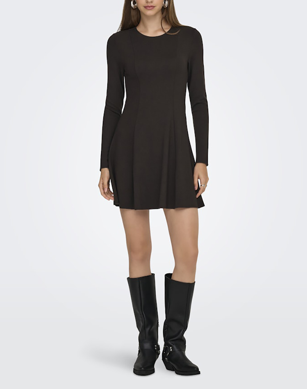 ONLY ONLKENYA L/S DRESS JRS 15363853-Chocolate Torte Chocolate φωτογραφία