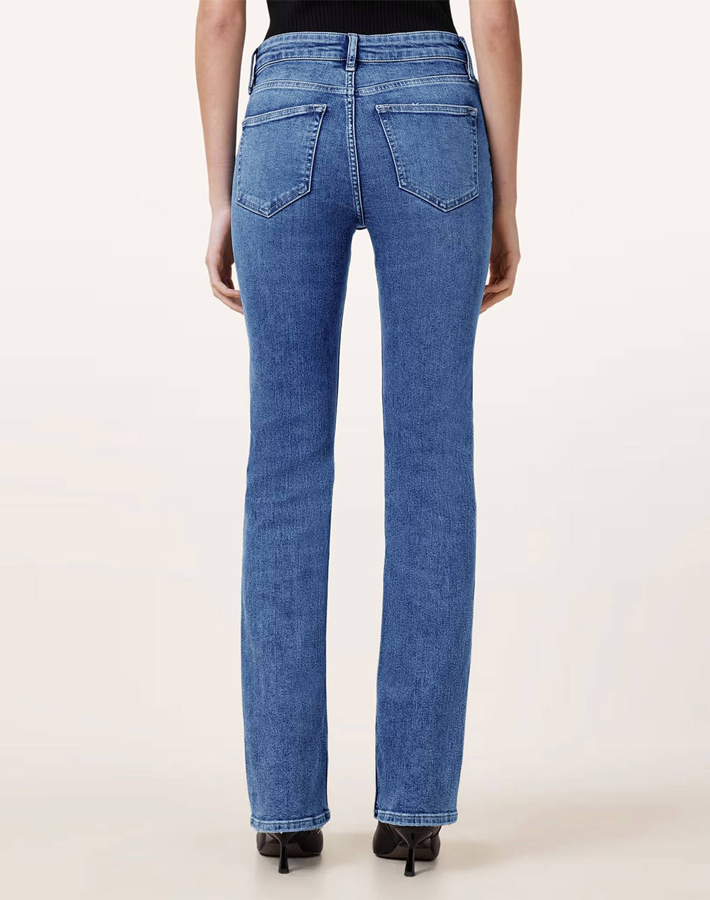 ALL SAINTS HALDAN SLIM BOOTCUT W010EC-Mid Indigo DenimBlue φωτογραφία