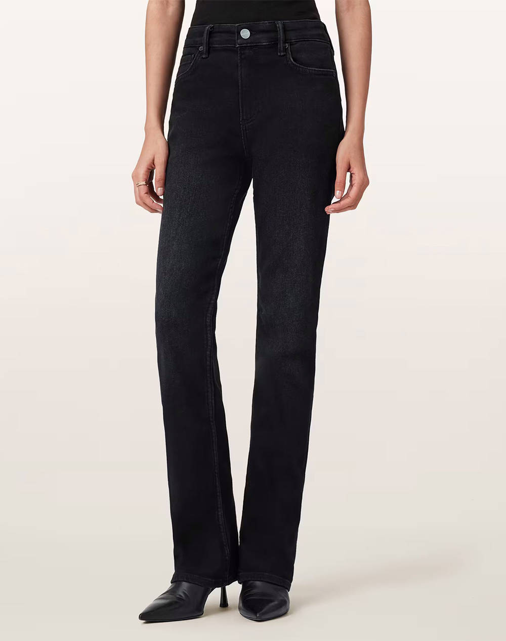 ALL SAINTS ALL SAINTS HALDAN SLIM BOOTCUT W068EB-WASHED BLACK DenimBlack
