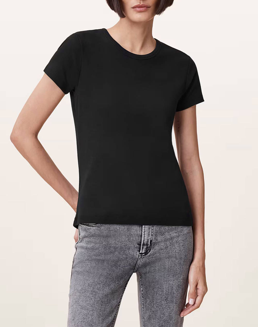 ALL SAINTS ALL SAINTS STEVIE TEE W194JA-BLACK Black