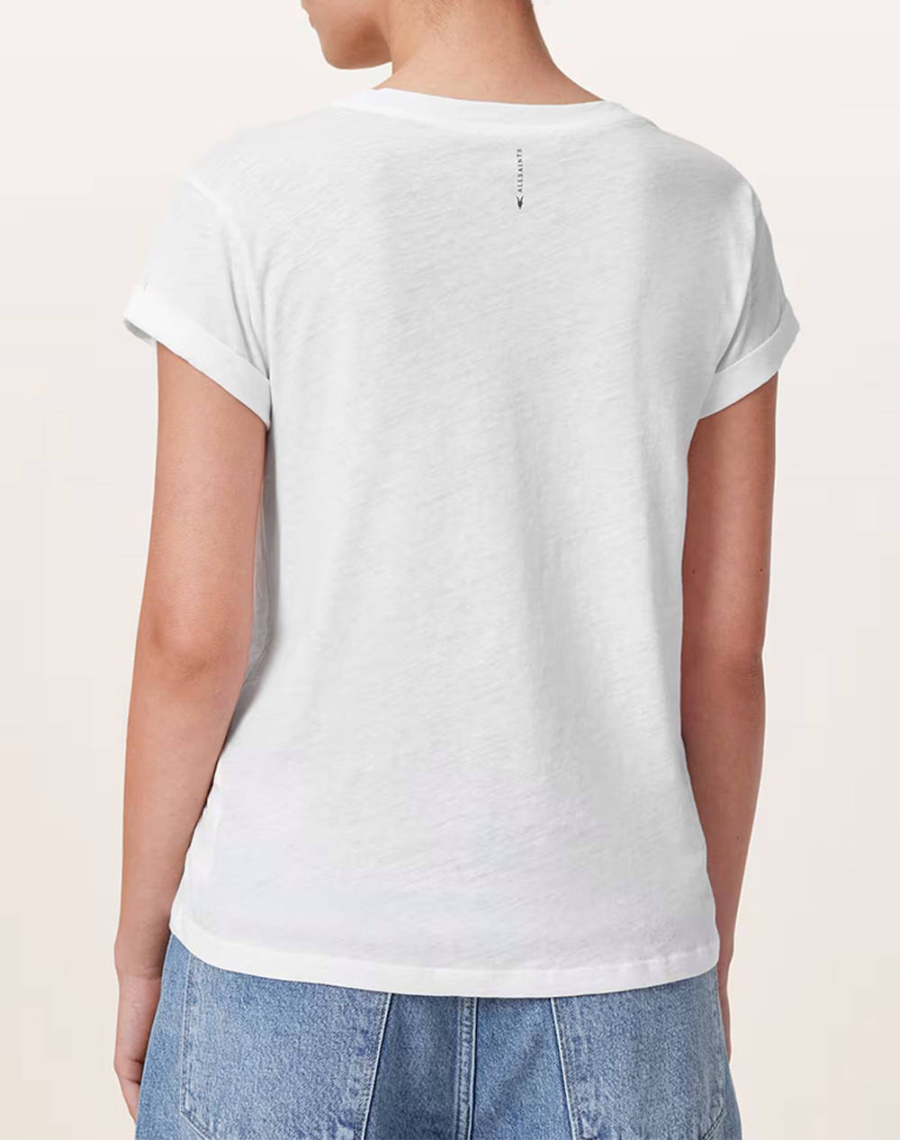 ALL SAINTS ANNA TEE W238JB-chalk white OffWhite φωτογραφία